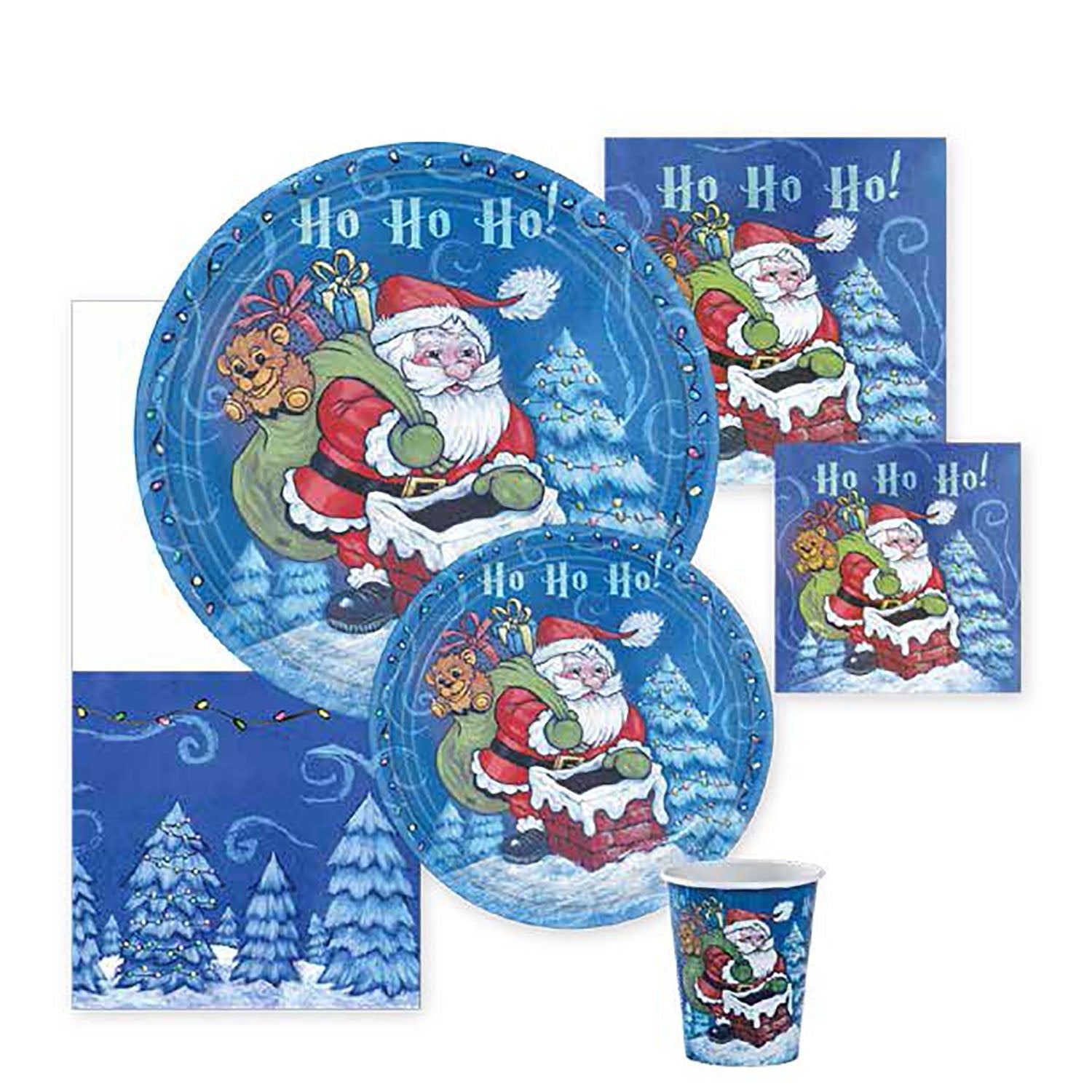 9oz Paper Cup Heavyweight Christmas Santa  12 count