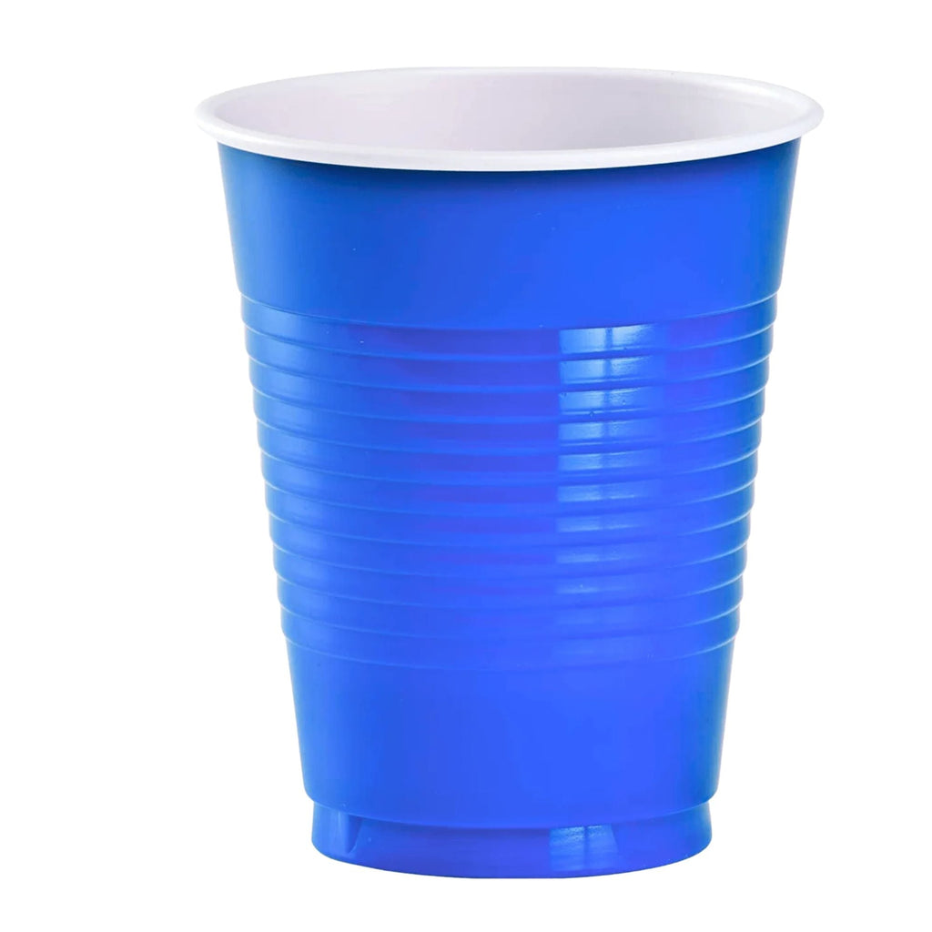 BLUE Complete Plastic Disposable Dining Solution for Your Event: Budget Party Set