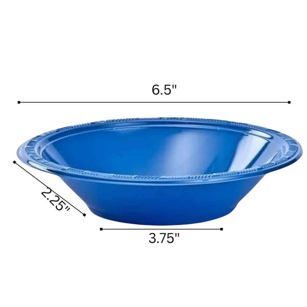 BLUE Complete Plastic Disposable Dining Solution for Your Event: Budget Party Set