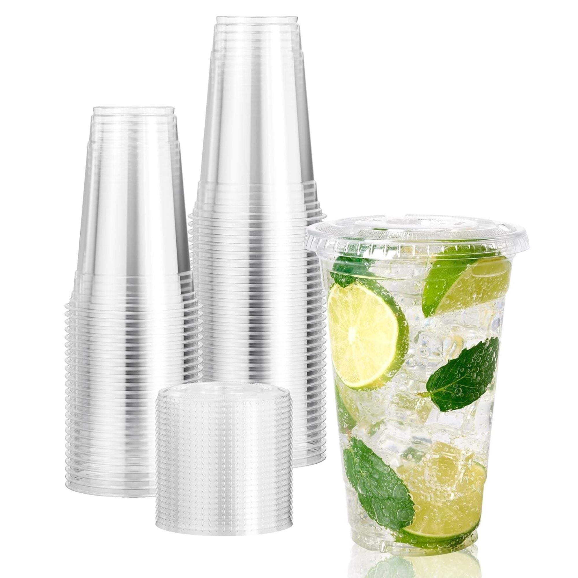 *WHOLESALE* 20oz Plastic Clear PET Cups Disposable 600 ct/Case