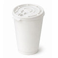 *Buy Bulk* 10oz White Disposable Poly Paper Cups with White Lids Hot & Cold Paper Cups VeZee Pack of 100
