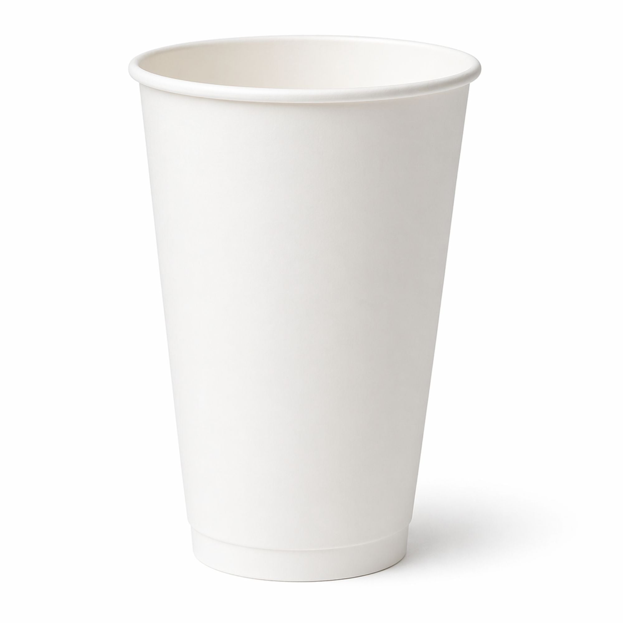 *BUY BULK*  16 oz White Poly Paper Cups Hot and Cold Disposable Leak Resistant Cups