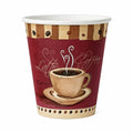 *BUYBULK* 8 oz Heaven White Poly Paper Cups Hot and Cold Disposable Leak Resistant Cups