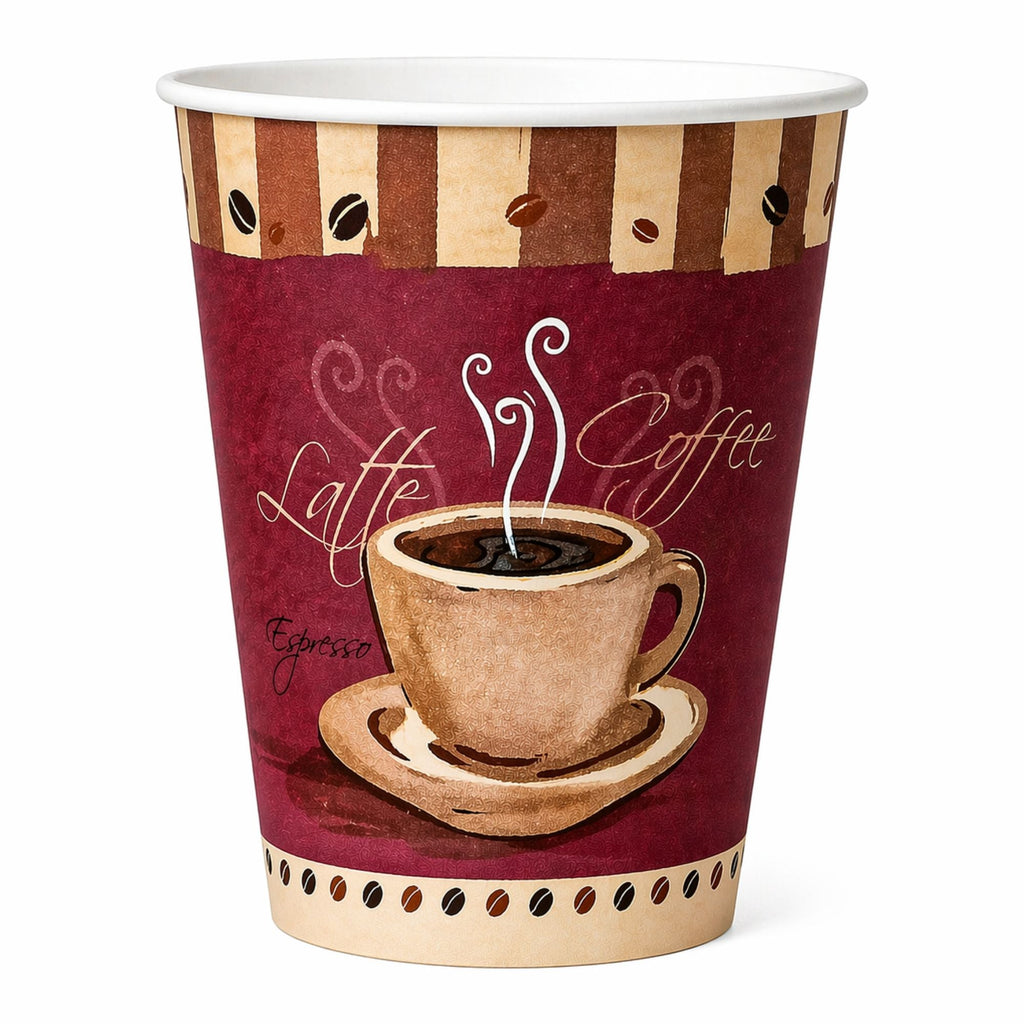 *WHOLESALE*12 oz Heaven White Poly Paper Cups Hot 1000/Case