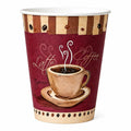 *BUY BULK* 12 oz Heaven White Poly Paper Cups Hot and Cold Disposable Leak Resistant Cups