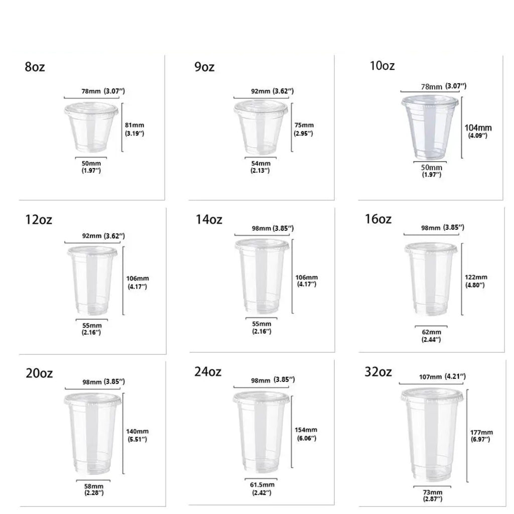 *WHOLESALE* 20oz Plastic Clear PET Cups Disposable 600 ct/Case