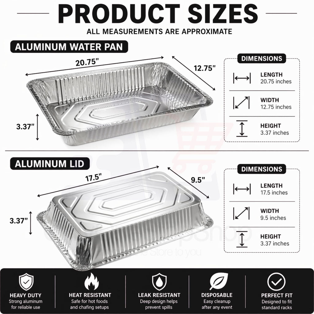 24 Piece All-in-One Chafing Dish Set for Catering & Events