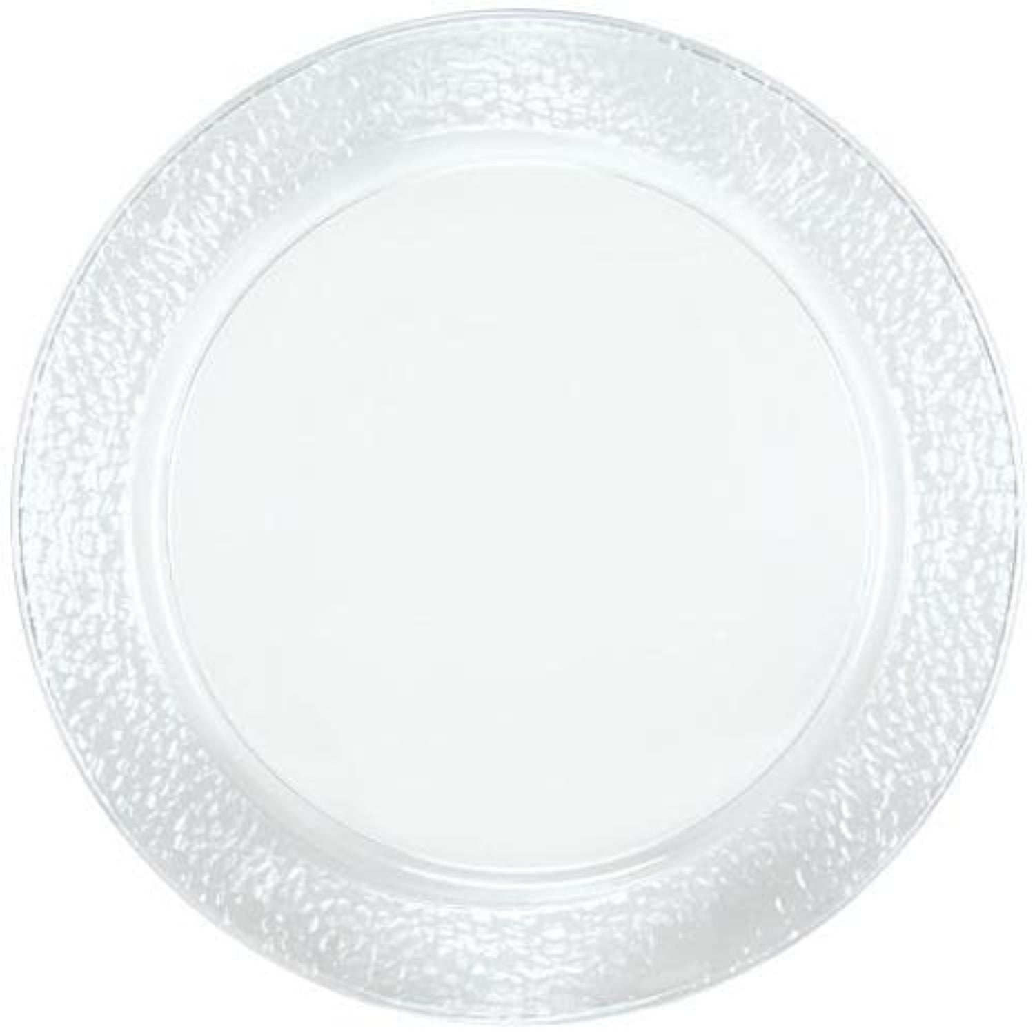 13.5" Clear Pebbled Plastic Tray