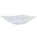 128oz Clear Rectangular Plastic Serving Bowl