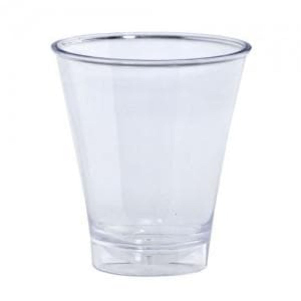5oz Clear Double Shot Cup Extra Heavy Weight Plastic