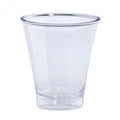 5oz Clear Double Shot Cup Extra Heavy Weight Plastic