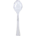 12" Clear Heavyweight Plastic Salad Serving Spoon