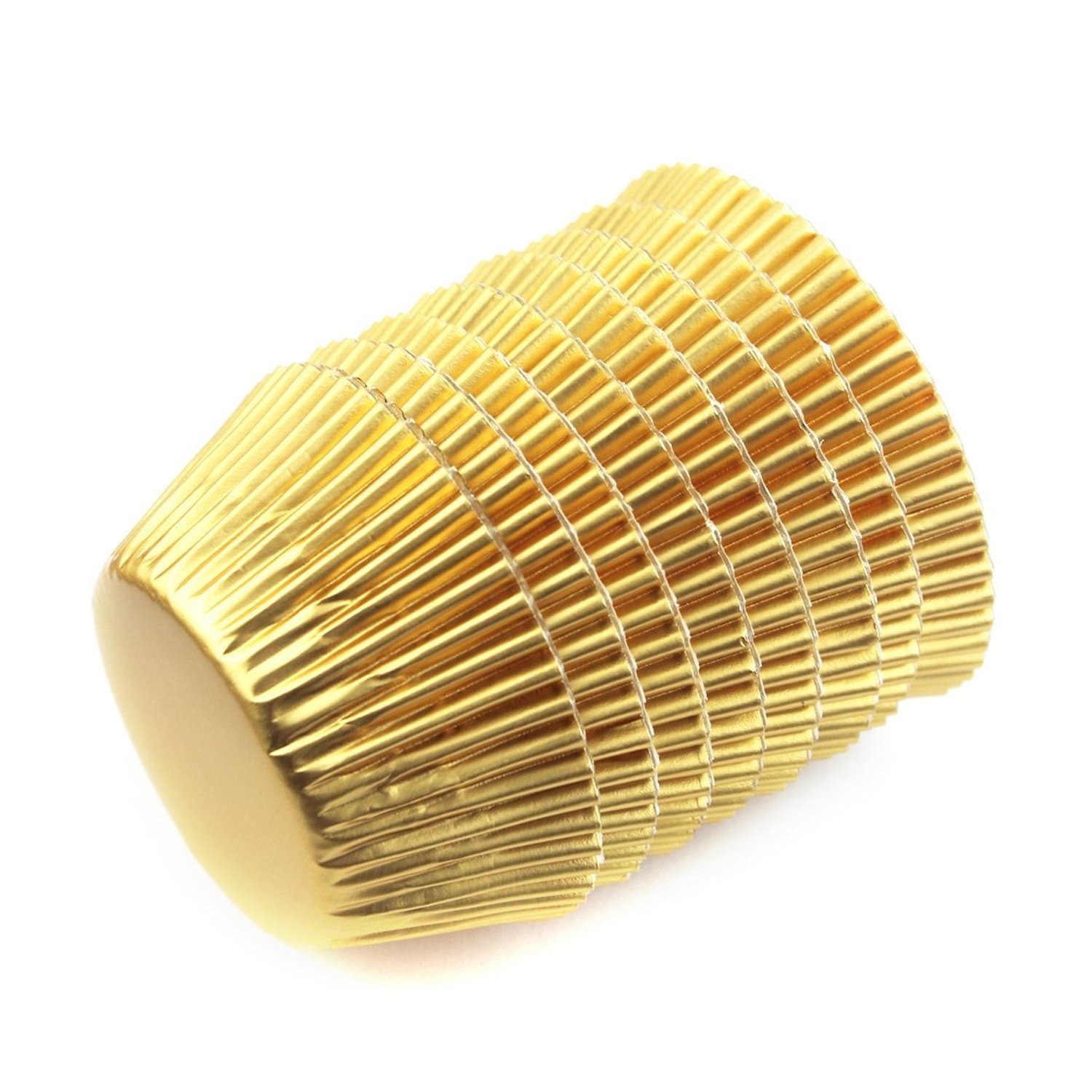 Gold Mini Foil Baking Cups 40 Pack