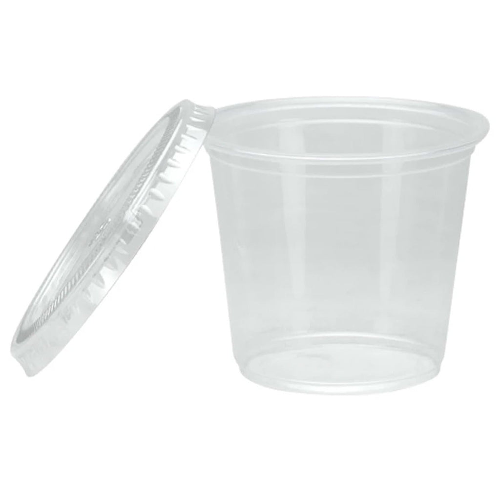5.5oz Cups with Lids Clear Plastic