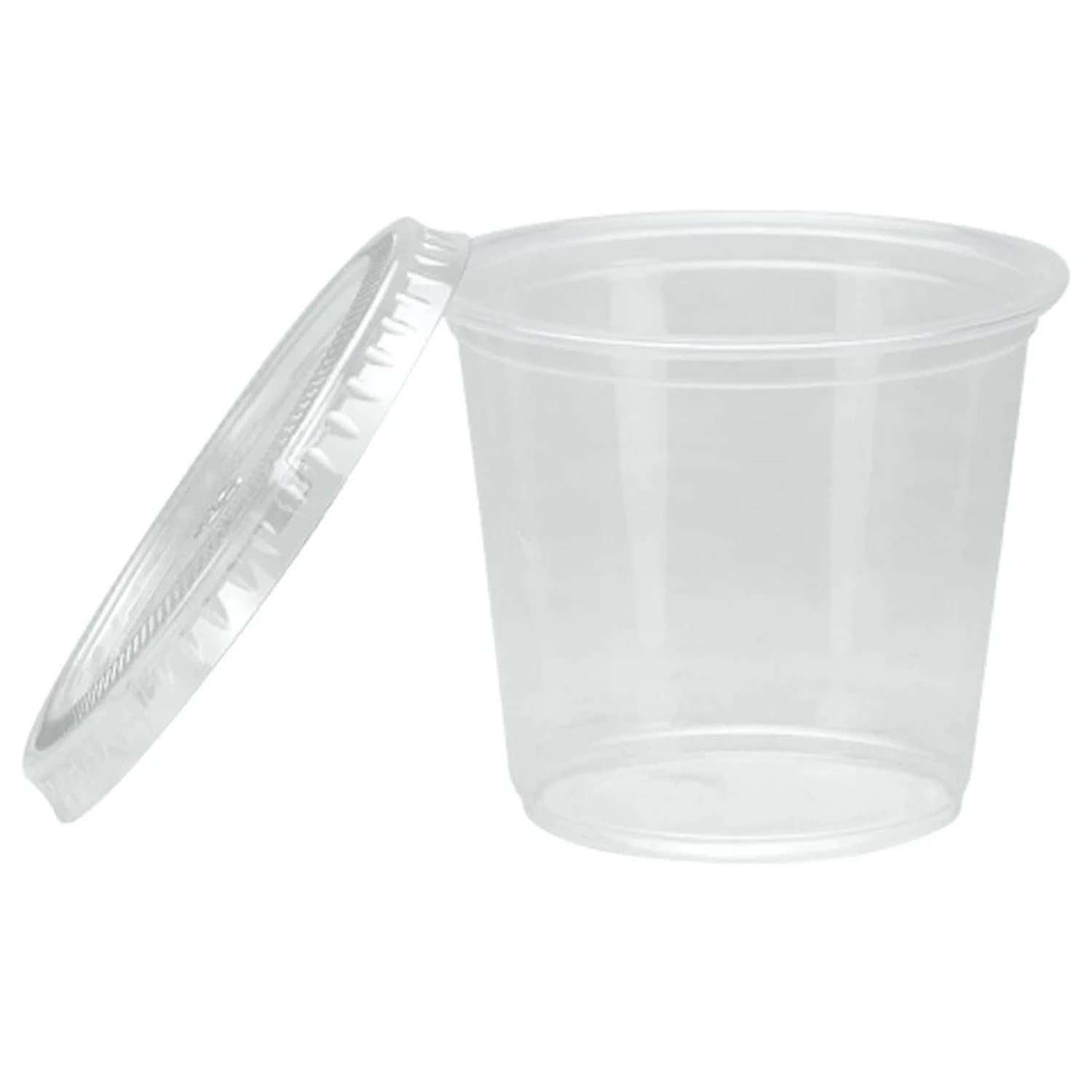 5.5oz Cups with Lids Clear Plastic
