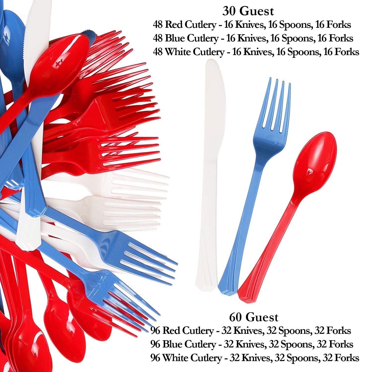Red White and Blue American Flag Disposable Party Plastic Plates Sets