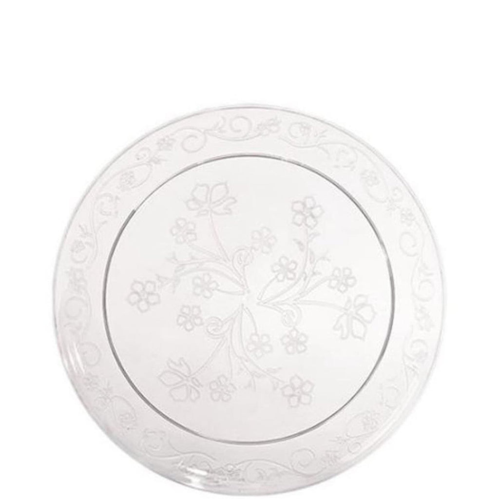 *JUMBO PACK* D'Vine 7" Plastic Salad Plate Heavyweight Clear