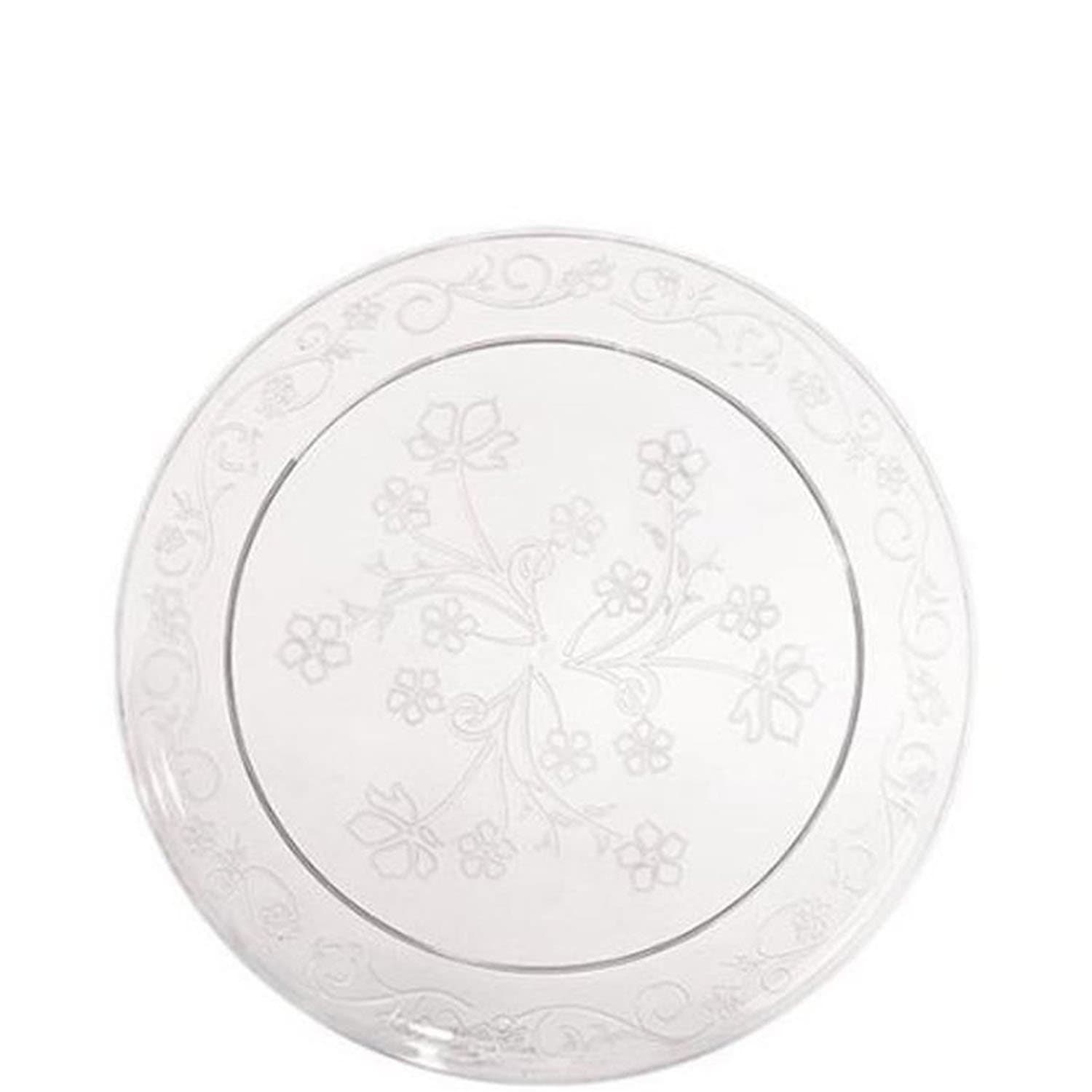 *JUMBO PACK* D'Vine 7" Plastic Salad Plate Heavyweight Clear