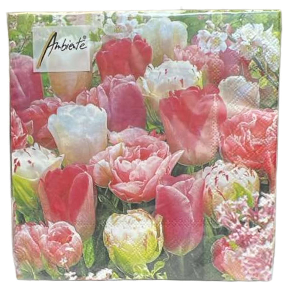 Ambiente Tulip Garden Lunch  Napkins: 20 Pack