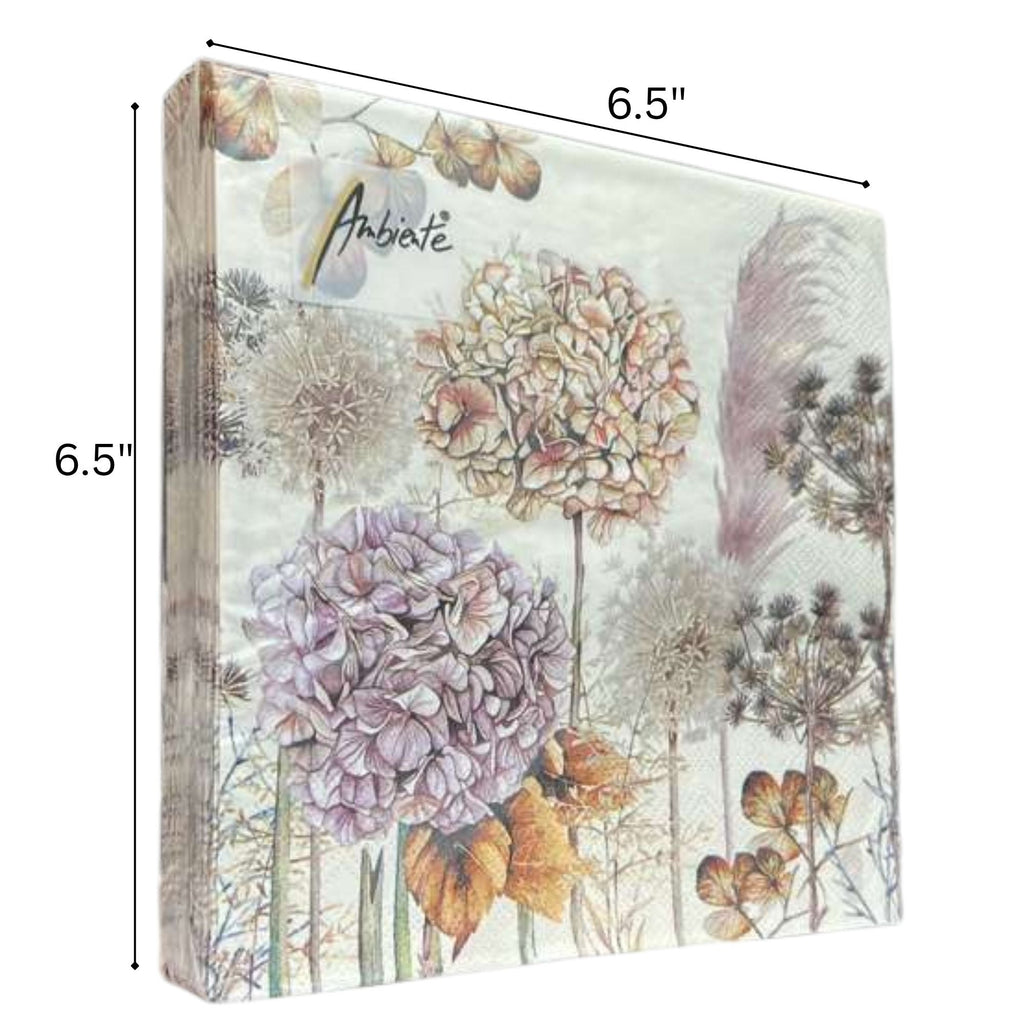 Ambiente Pastel Floral & Botanical Lunch Napkins: 20 Pack
