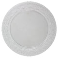 Hammered Design Plastic charger Clear 13" 2 Pack
