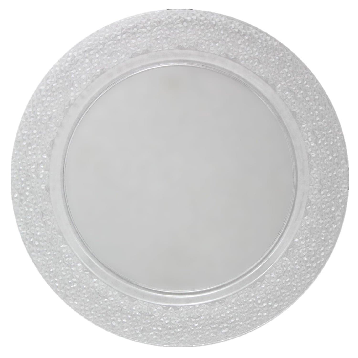 Hammered Design Plastic charger Clear 13" 2 Pack