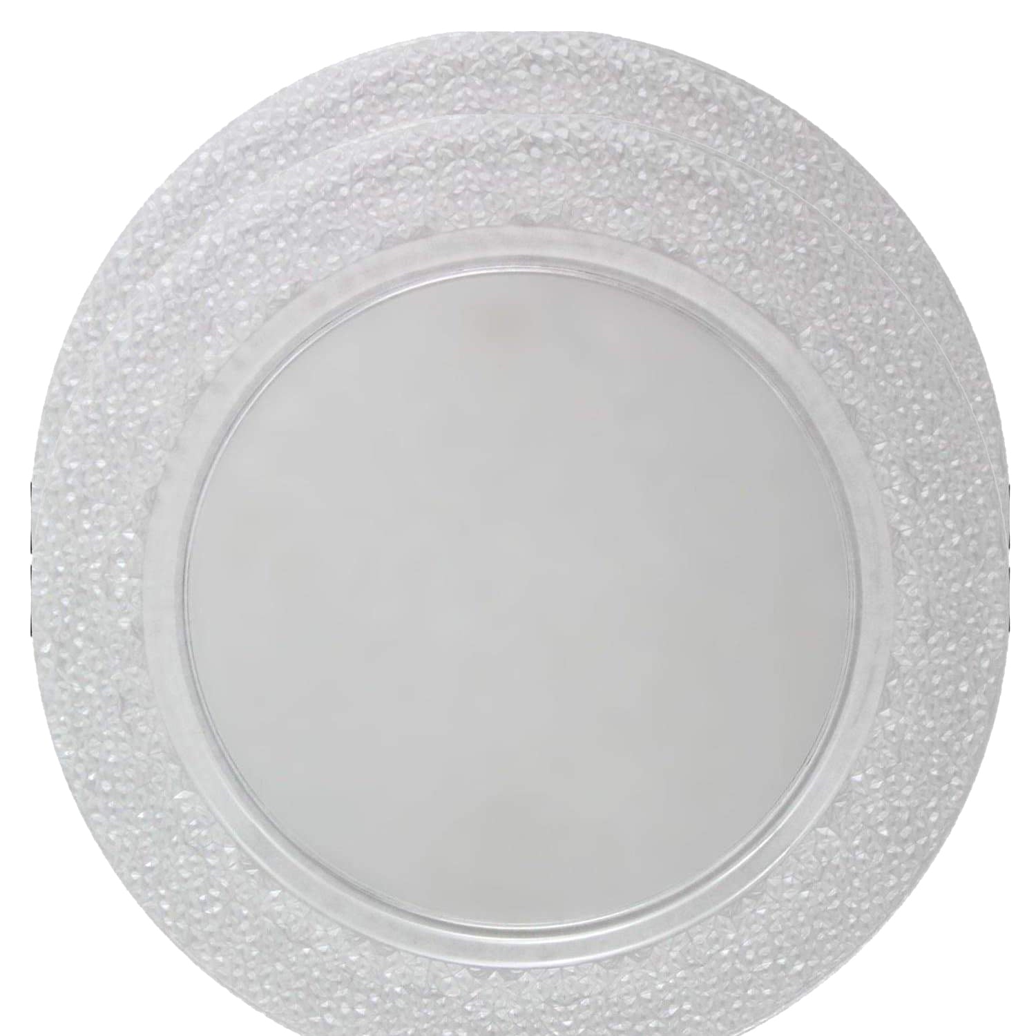 Hammered Design Plastic charger Clear 13" 2 Pack