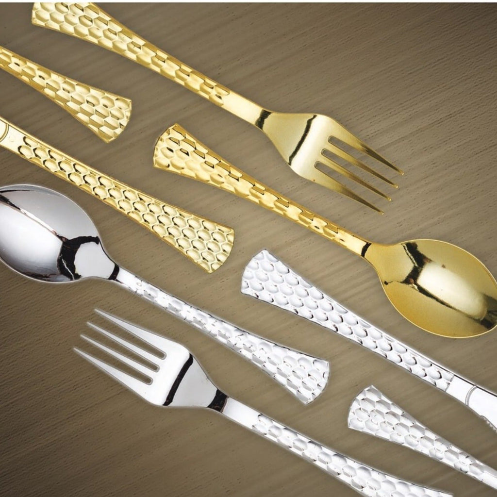 Glamour Spoons Gold Heavyweight Disposable Plastic 20 pack