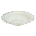 Confetti 12oz Plastic Soup Bowls White Gold 10 Pack