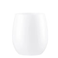 12oz Stemless Plastic Disposable Wine Goblet White 6 Pack