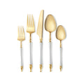 Sophisticated Cutlery Silver/Gold Disposable Plastic 40 Pack
