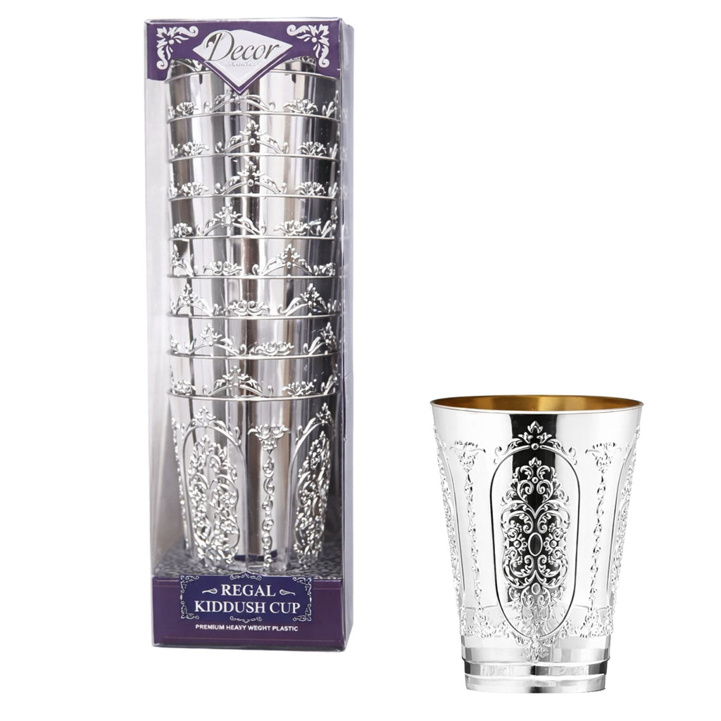 5oz Plastic Wine Kiddush Cups Regal Round Bottom 10 Pack