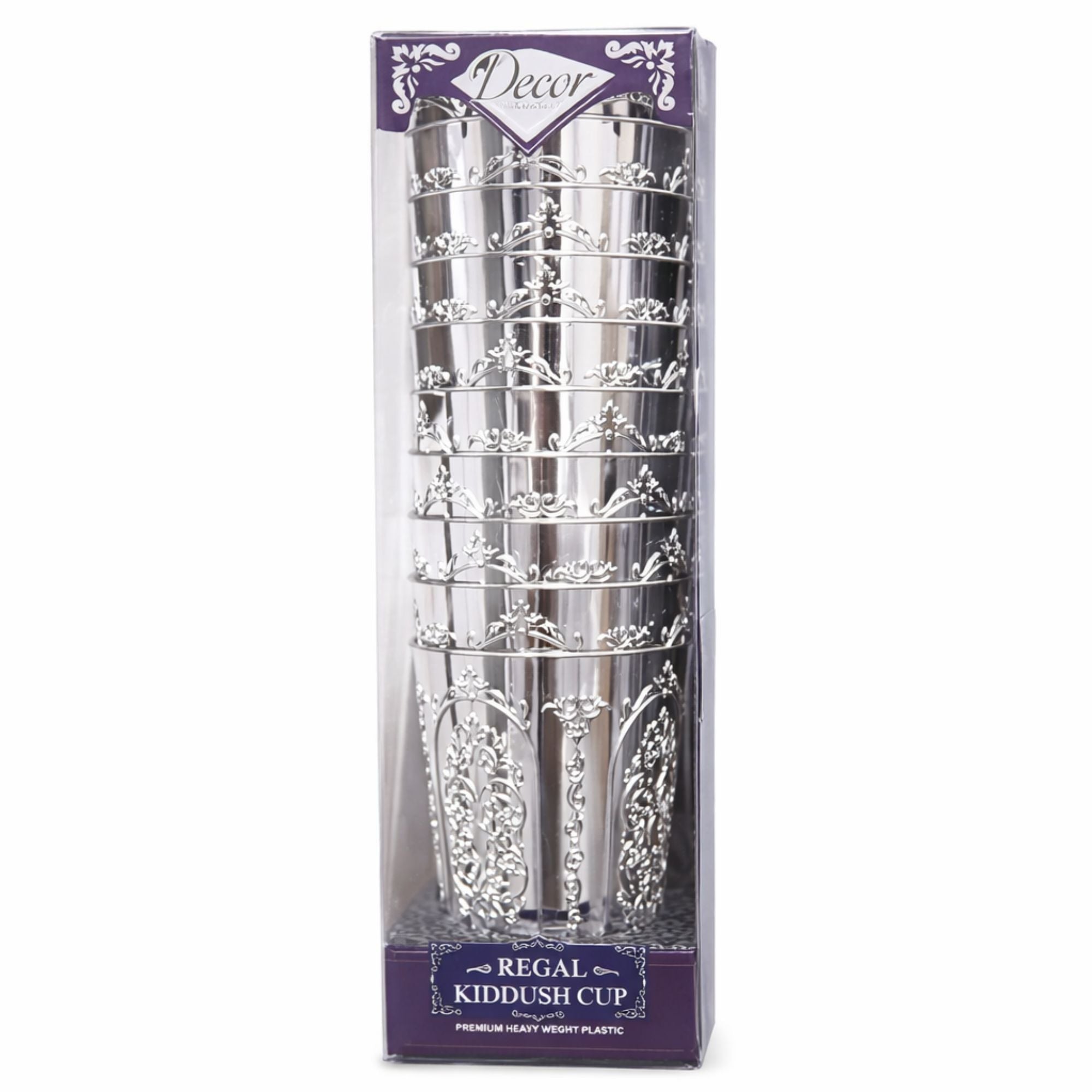 5oz Plastic Wine Kiddush Cups Regal Round Bottom 10 Pack