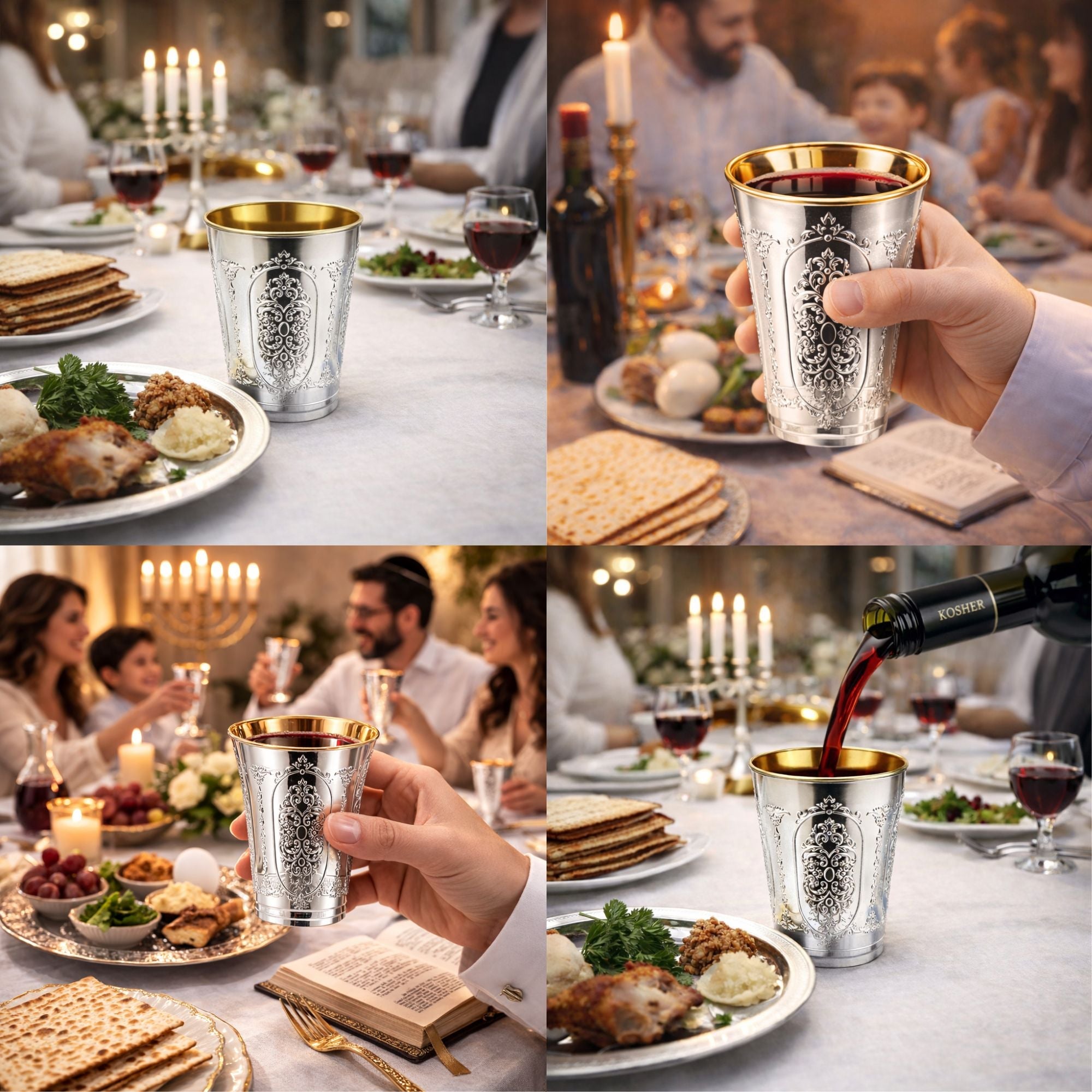 5oz Plastic Wine Kiddush Cups Regal Round Bottom 10 Pack
