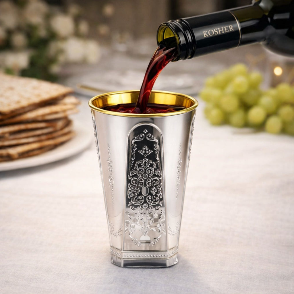 5oz Plastic Wine Kiddush Cup Regal Square Bottom 10 Pack