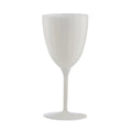 7oz White Plastic Disposable Wine Goblet 8 Pack