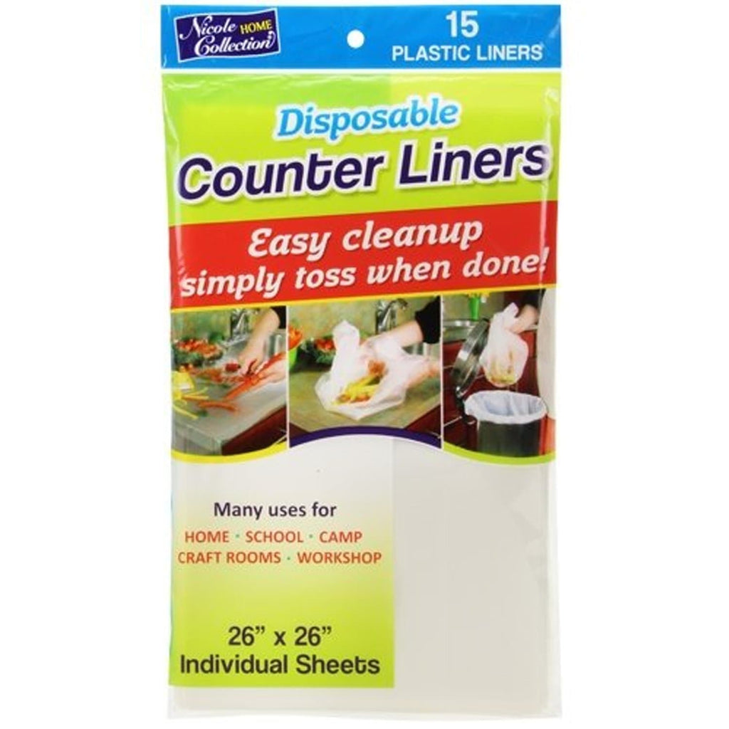 26"X26" Counter Liners For Easy Cleanup Disposable Plastic