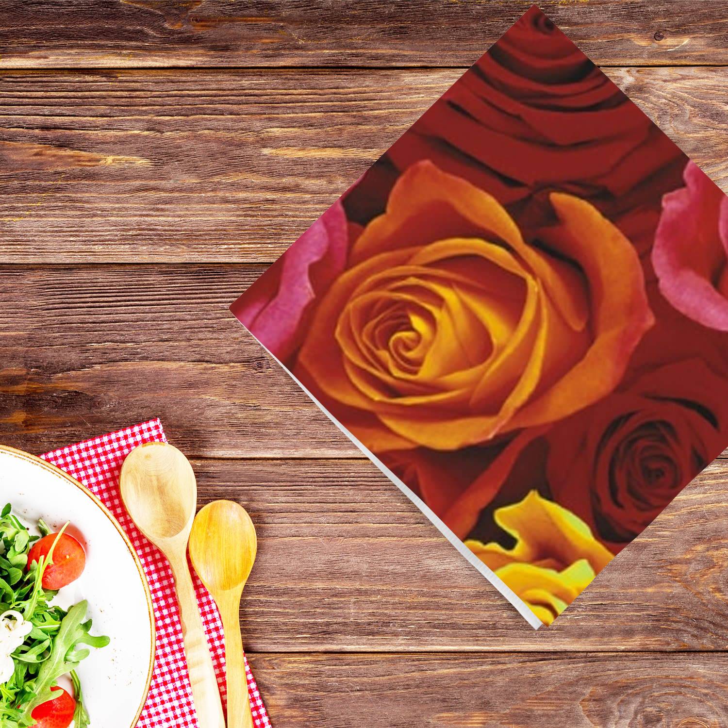 Ecuador Roses Lunch Napkins 20 Pack