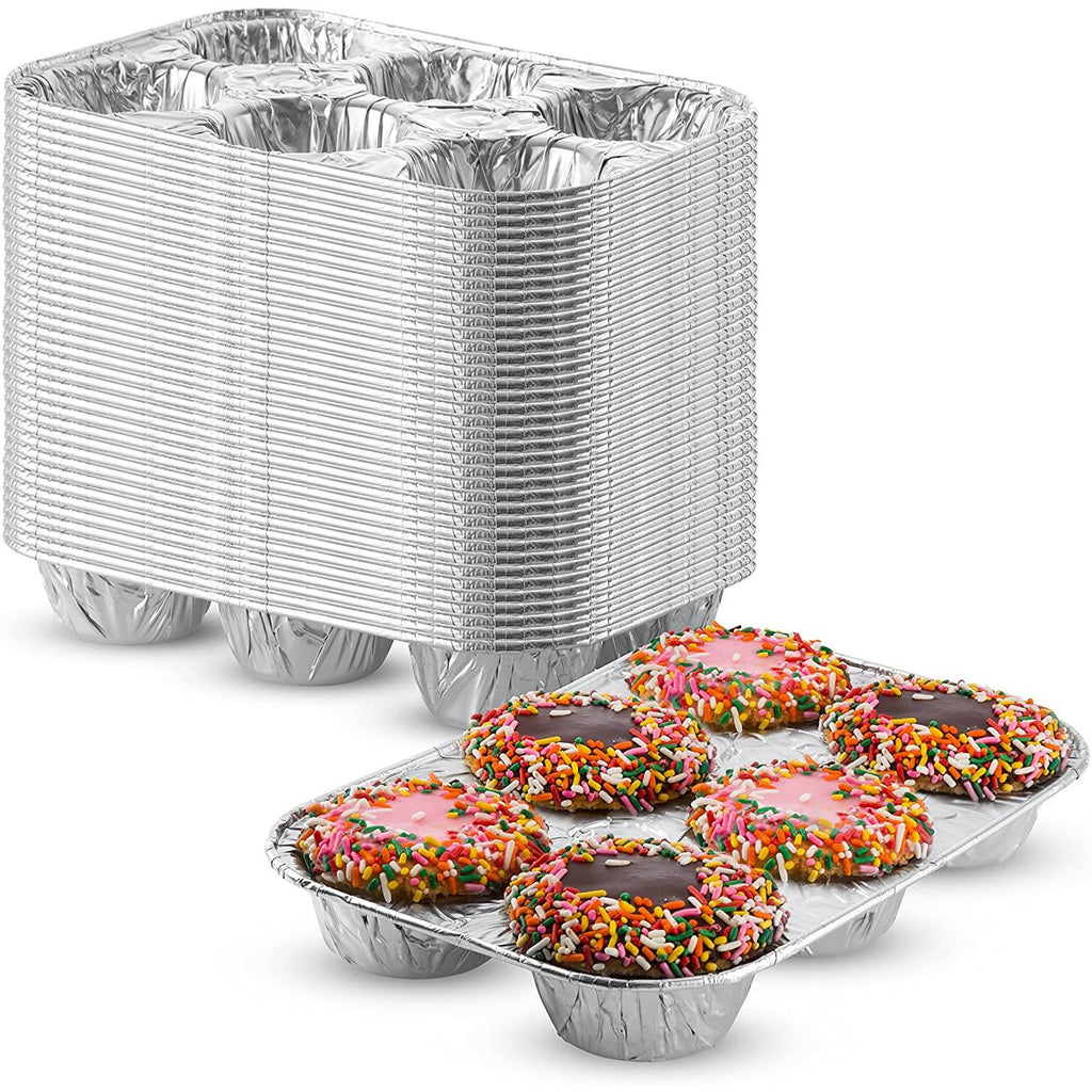 *WHOLESALE* Muffin Pan 6 cup Disposable Aluminum  200/Case