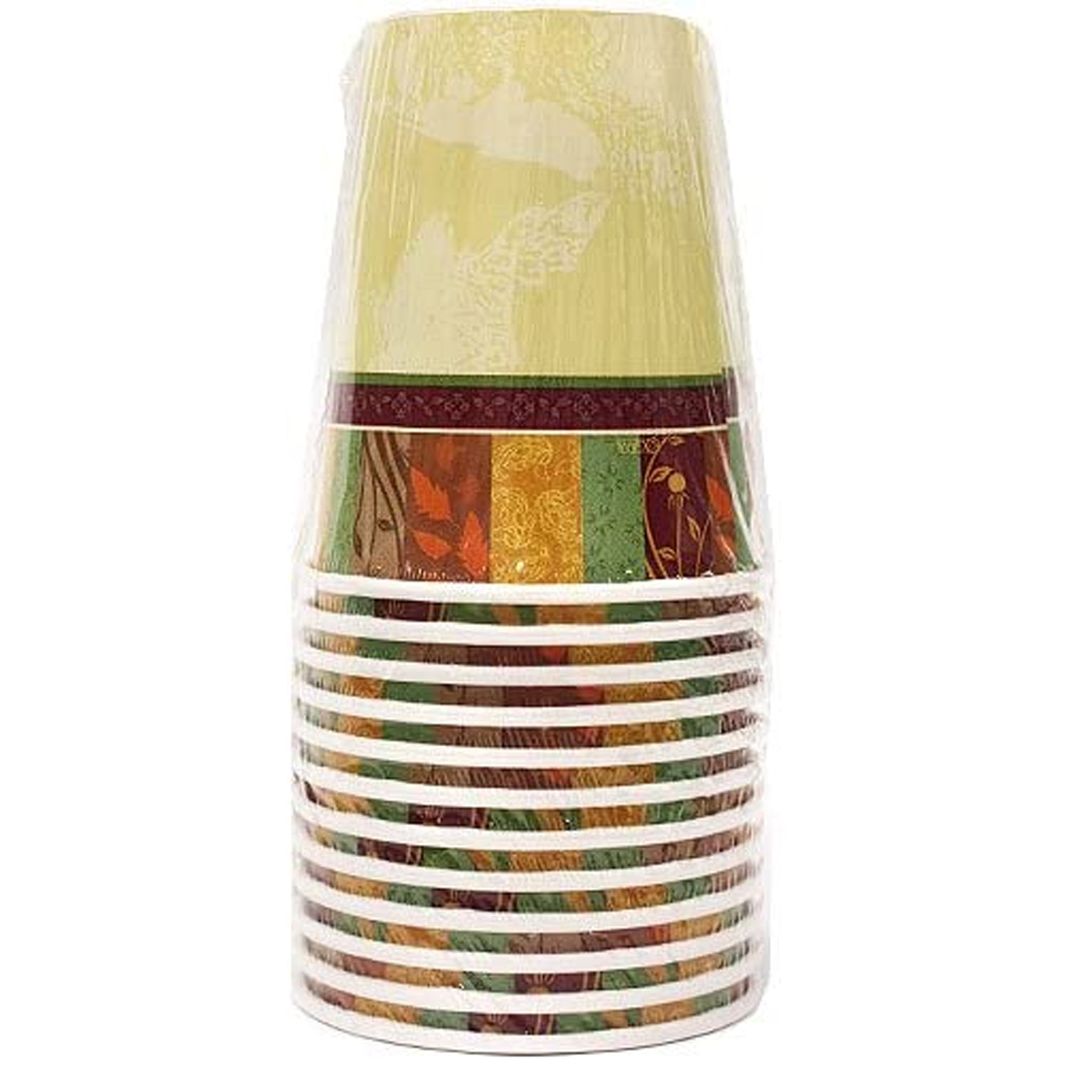 9oz Paper Cups Fall Design Heavyweight  9oz 12Pack