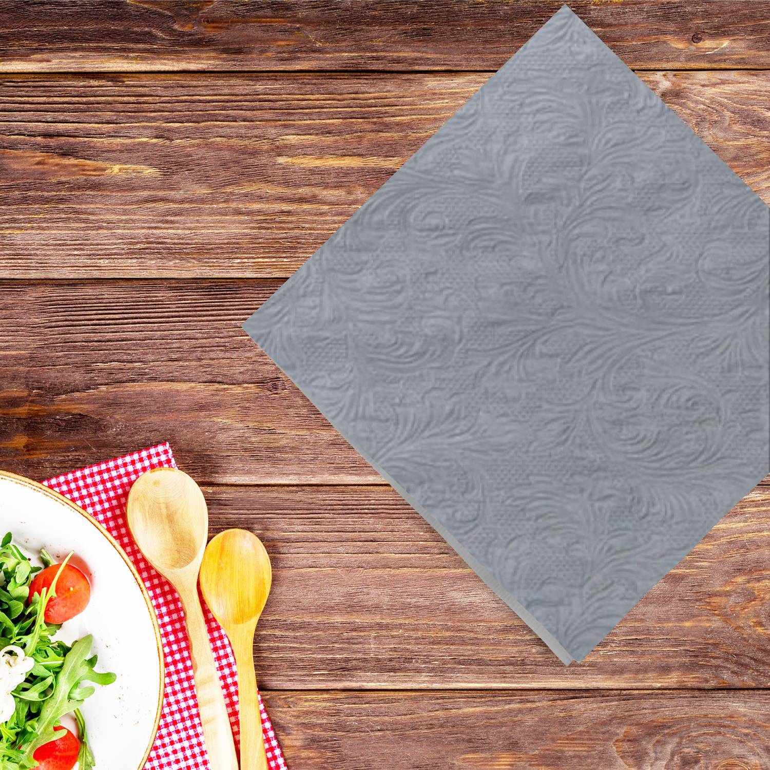 Fiorentina Silver Lunch Napkins 20 Pack
