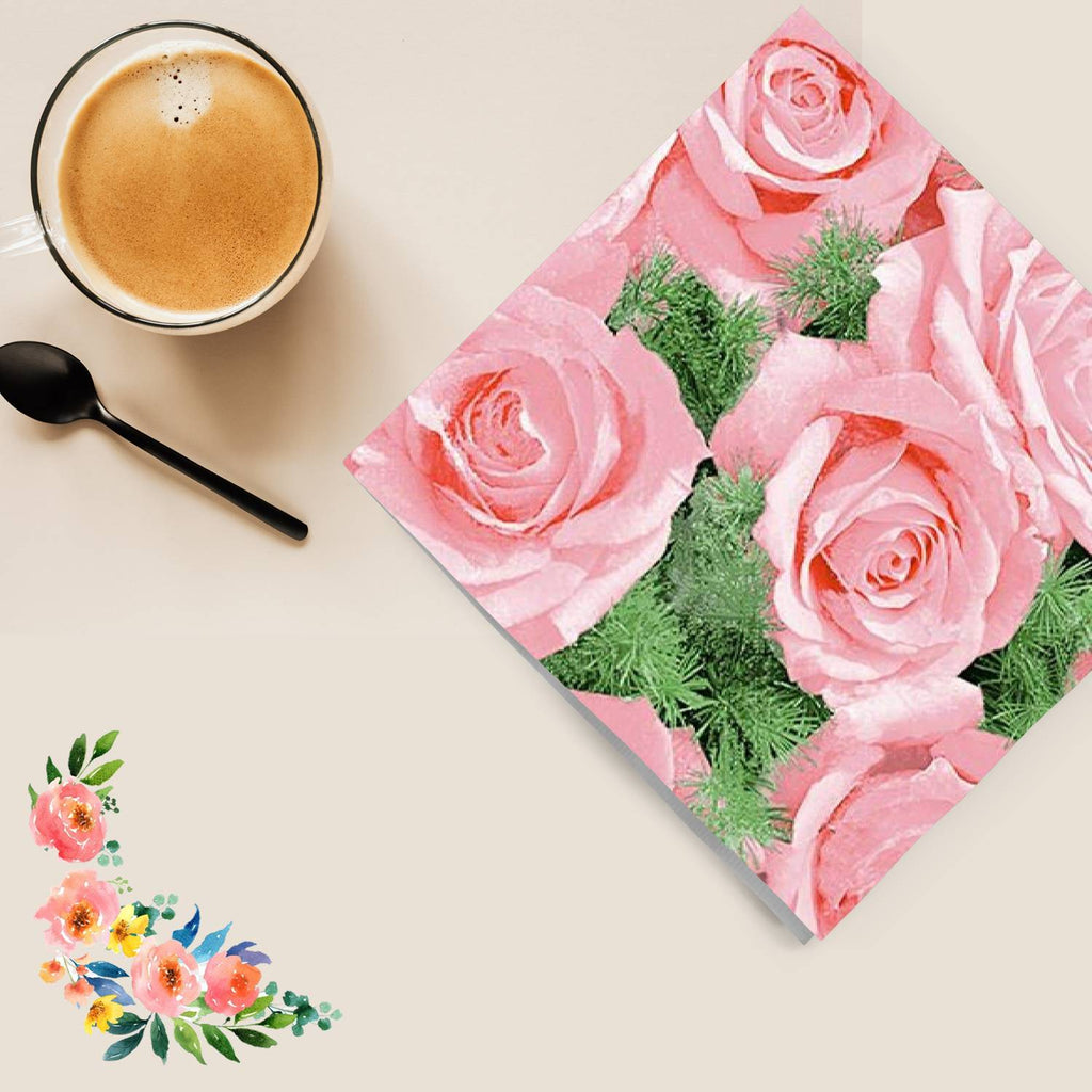 Flowers Rose  Lunch Paper Napkins 20 Pack