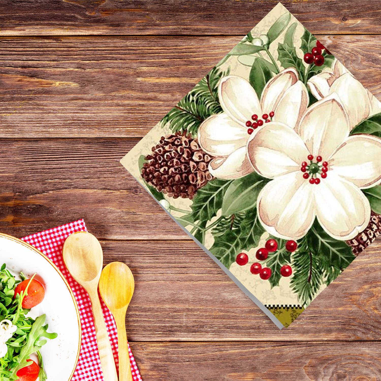 Flowers Multi Lunch Paper Napkins 20 Pack