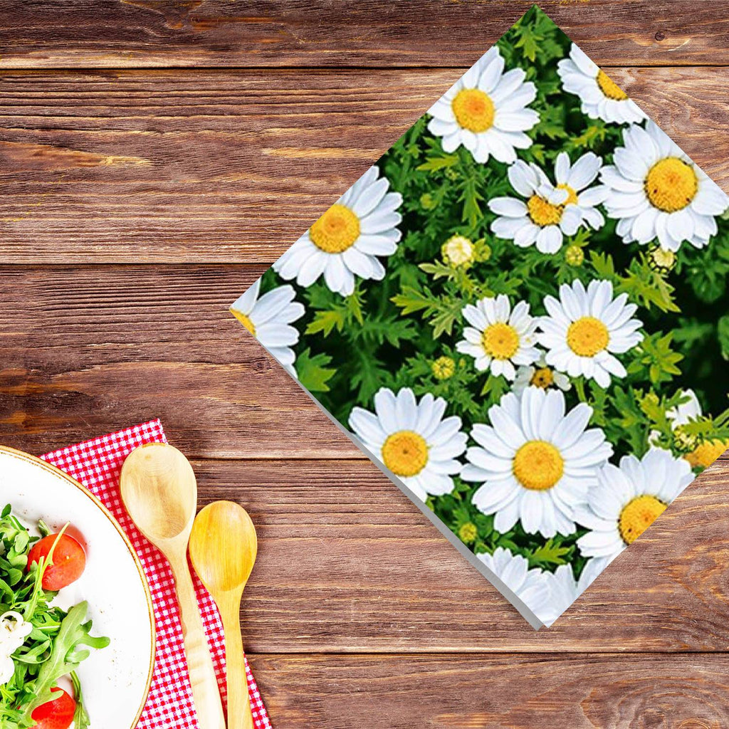 Flowers Green Lunch Paper Napkins 20 Pack