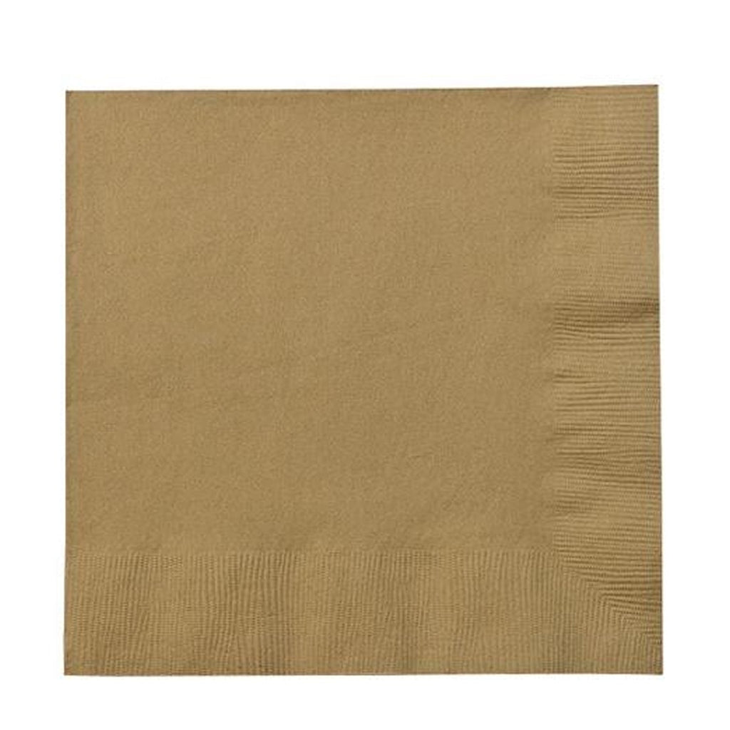 Gold Beverage Napkins 24 Pack – Elegant Paper Napkins