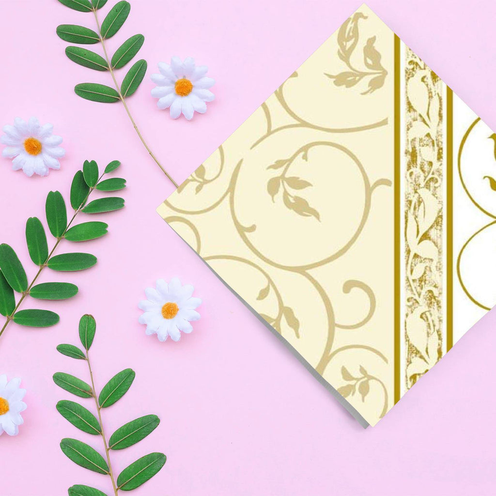 Golden Curlicue Lunch Paper Napkins 20 Pack