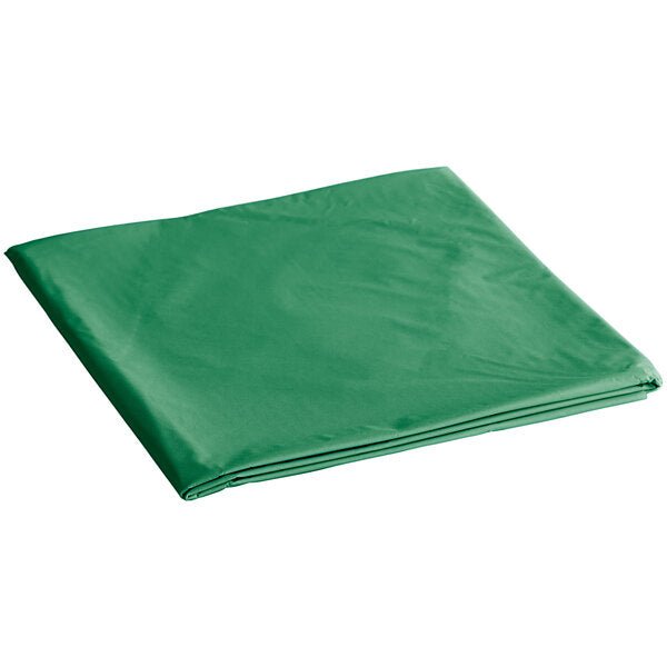 *WHOLESALE*  84'' Round Green Table Cloth Plastic Disposable 36/Case