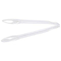 12" Clear Plastic Tongs