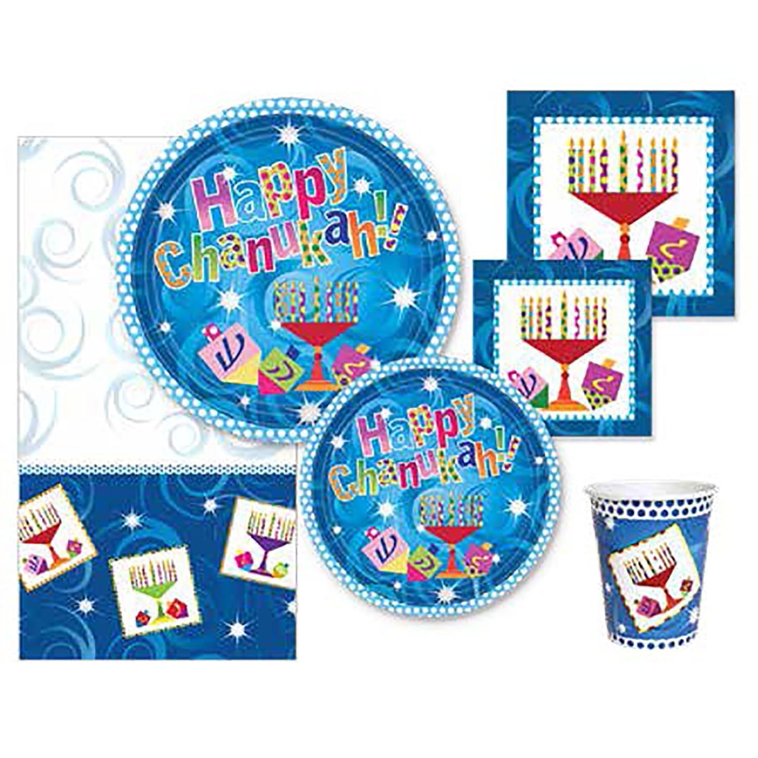 9oz Paper Cup Hot Cold Chanukah Style 24 Count