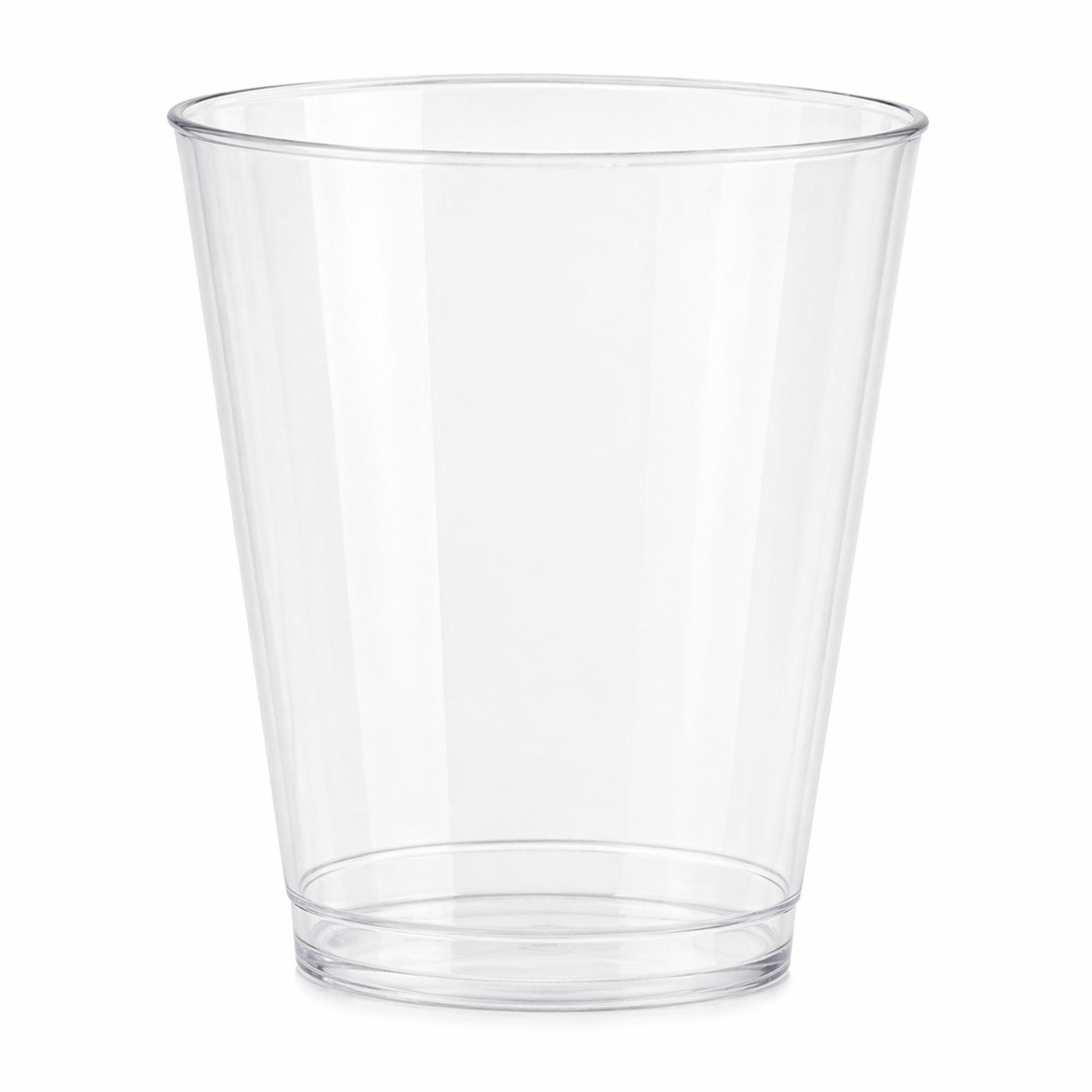 10oz Clear Plastic Wine Glasses Tumblers – Disposable Heavy Duty BPA Free Party Cups